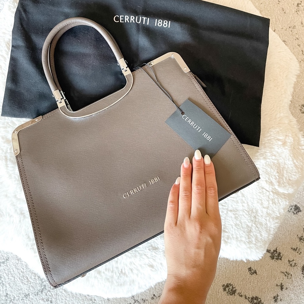 Luxurious Satchel Cerruti 1881 bag. Never used. Mint condition